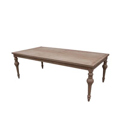 China Factory direct wholesale designer french antique wood dining table dining table for sale