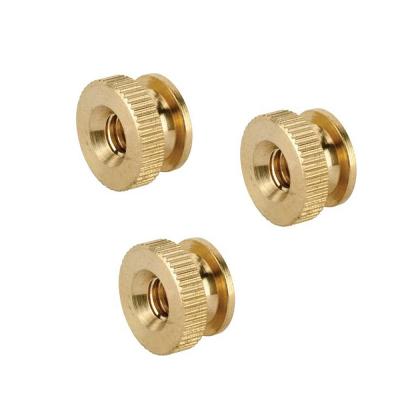 China Heavy Industry Brass Knurling Inserts Threaded Nut Inserts Blind Nut for sale