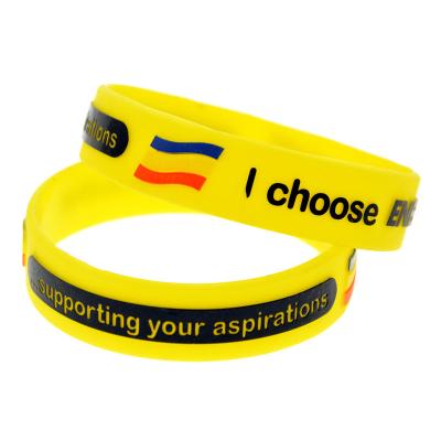 China Events.promotional activities factory price silicone wristband stretch bracelet for sports competition for sale