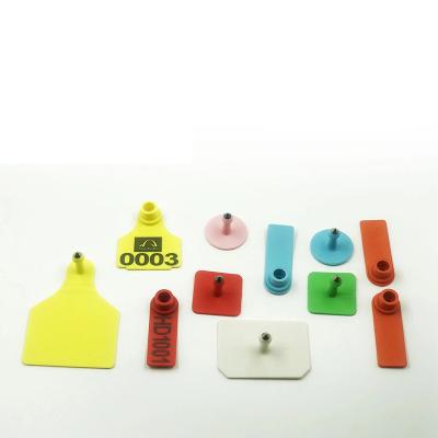 China Waterproof / waterproof single laserable cow earing plastic TPU ear tag for animal identification for sale