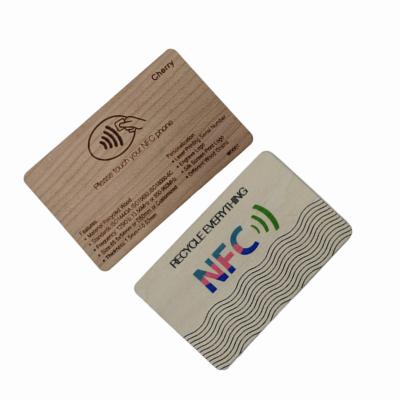 China ISO14443A 13.56Mhz NFC Chip Embeded FSC Wooden Hotel Key Card NFC Eco Friendly Bamboo Encrypted Business Card for sale