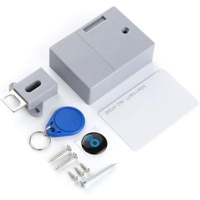 China Swimming No Hole Hidden RFID Sensor 125KHz TK4100 RFID Intelligent Invisible Lock For Cabinet Drawer Lock for sale