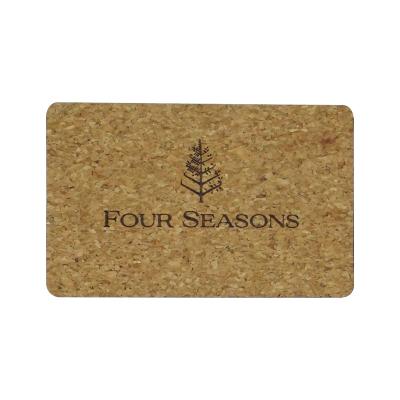 China Waterproof / ISO14443A Waterproof 13.56mhz Customized Logo Printed NFC Wooden Card Business Card for sale