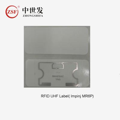 China Impinj MR6 Passive Asset Management RFID Adhesive Tag Impinj MR6 Chip for sale