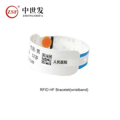 China RFID Hospital Waterproof Custom Thermal Wristband for sale