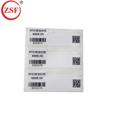 China Anti-counterfeit. Reasonable Price Security UHF RFID Paper Jewelry Ring Card Anti-theft Tag/Sticker for sale