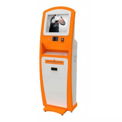 China Automatic Ticket Vending Machine Cash Credit Card Reader Kiosk Machine For Indoor Te koop