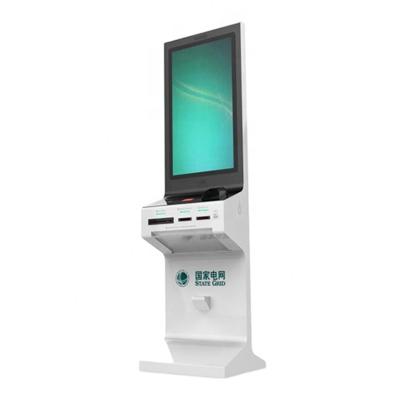 China Touchscreen Government Kiosk Totem Lcd Display With Keyboard Printer for sale