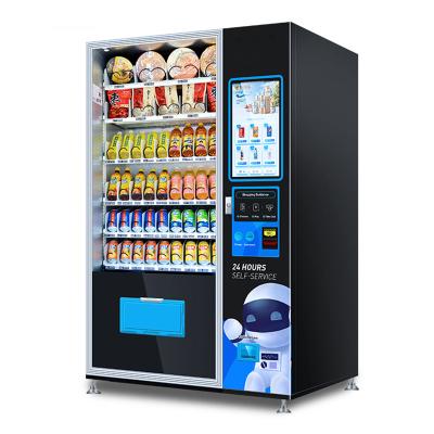 China Capsule Food Hot And Cold Tea Coffee Juice Beverages Ice Cream Vending Machine Kiosk for sale