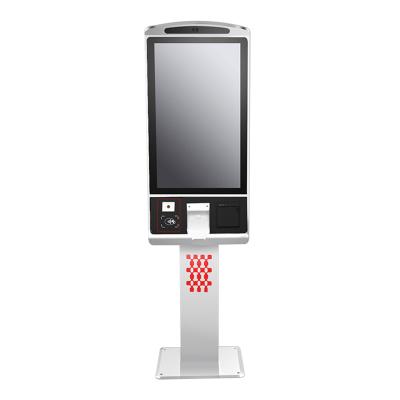 China 32-Inch Touch Screen Payment Machine Kiosk With Thermal Printer And Qr Code Scanner for sale