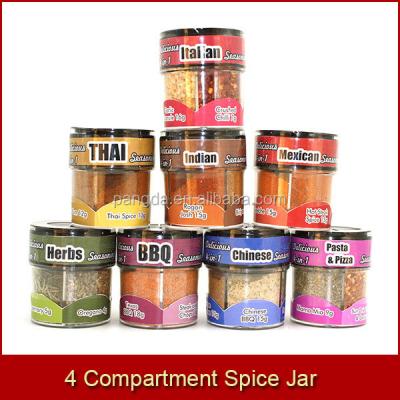 China Spice 4 Compartment Spice Jar for sale