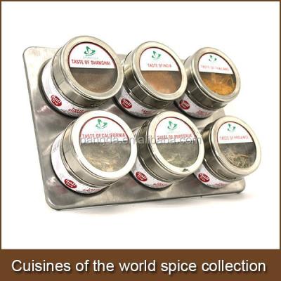 China Cheap salt free gourmet magnetic canisters of seasonings collection-6 for sale