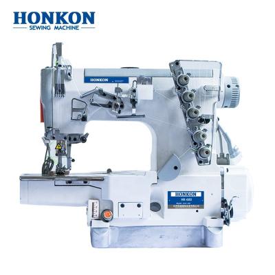 China Direct drive flat bed interlock sewing machine industrial for T shirt wristband bady clothes HK-600 for sale