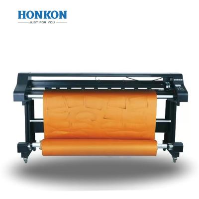 China HONKON continuous feed vertical inkjet and cutting plotter ink jet cutting machine for sale