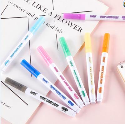 China Bright Colors Touch Acrylic Paint Marker Pens Set Coloring Pens Painting Art Marker for DIY Card Making Drawing for sale