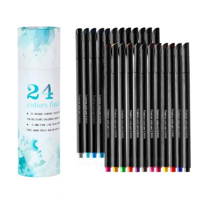 China Line Marker 12/24/36/48/60/100 Mulit Colors Art Marker Sketching Pen Waterproof 0.4mm Fineliner For Student Permanent Line Marker 262 Colors for sale