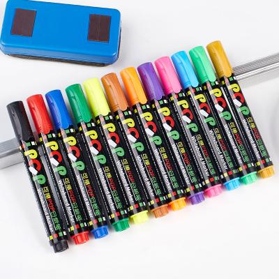 China OEM pens24 Multicolor Erasable Marker Colors Marker Pen Refillable Ink Whiteboard Erase Dry Marker Pen for sale