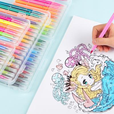 China Water Based Ink 24colors Water Based Customized Logo Water Washable Color Custom Marker Pen for sale