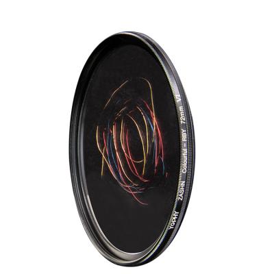 China Free Shipping Sample YOPHY Photography Special Effects Cinema Camera Filter 72mm Circular Cinematic Filter Factory OEM C-RBY for sale