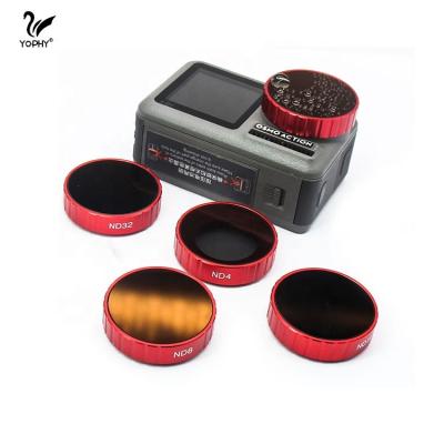 China Used Drone Lens Filter Factory New OEM YOPHY ND Filters Kit + ND/PL Filters Kit For DJI OSMO Action Camera for sale