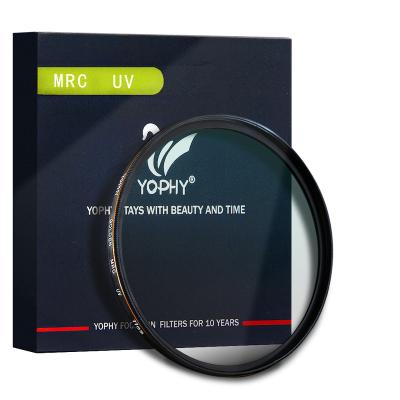 China Protect Lens and Cut YOPHY Factory Multi-Coated OEM Camera Lens MRC Filter 82mm CAG Filter Ultraviolet UV Glass Protector 55mm 67mm 77mm for sale