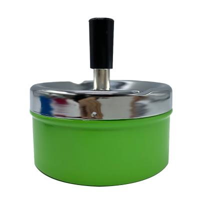 China Portable Wholesale Custom Cigarette Ashtray Rotating Smoking Tobacco Ash Tray for sale