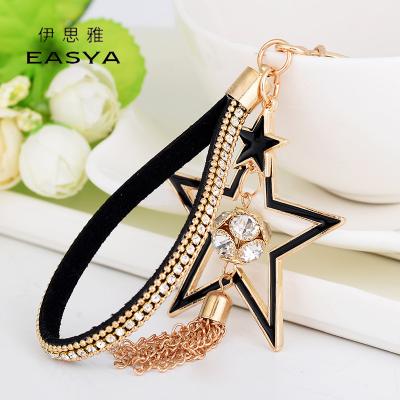 China Factory Ideas Hot High Quality Zinc Alloy Star Key Chain New Product Amazon Selling Star Key Chain for sale