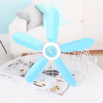 China HS Large Commercial Electricity 360 Large Fan Blue 6 Blades Removable Modern Rotating Ceiling Fan For Living Room for sale