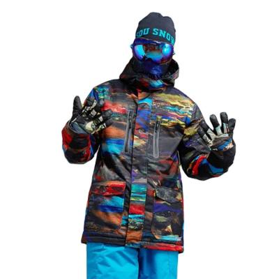 China Fashion Anti-UV colorful winter OEM waterproof ski&snow wear snowboard custom digital printing ski jacke sport for sale