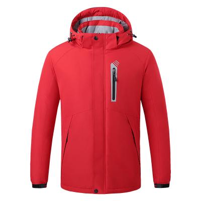 China OEM Design Winter Waterproof SKi Hiking Waterpoof Down Coat Customized Outdoor Rechargeable Battery Heated Men Jackets for sale