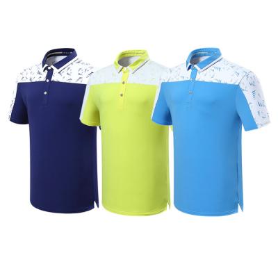 China Anti-wrinkle golf apparel sports private label golf polo men's polo shirt t-shirt men's t-shirt for sale