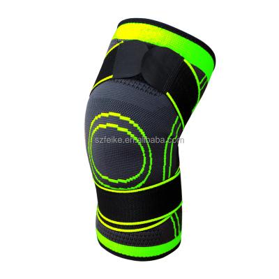 China Wear Resistant Compression Sports Strap Protective Knitted Power Knee Support for sale