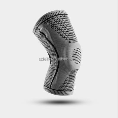 China Silicone Knee Pads Patella Knee Support Wear Resistant Wear Resistant Sports Knitted Arthritis Wraps Compression Sleeve For Running for sale