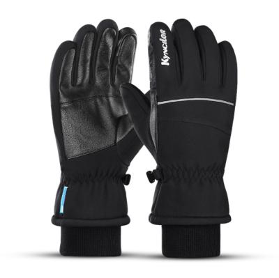 China Men Sports Windproof And Waterproof To Thicken Cycling Touch Screen Thickened Cold Proof Ski Gloves for sale