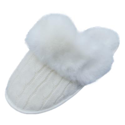 China This Occupy Simple Home Women's Wool Autumn/Winter Plush Cotton Indoor Nordic Warm Home Slippers With Soft Soles Cross Anti Slip Wind Slippers for sale