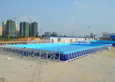 China UV Resistant Metal Frame Pools / Above Ground Swimming Pool With Strong PVC for sale