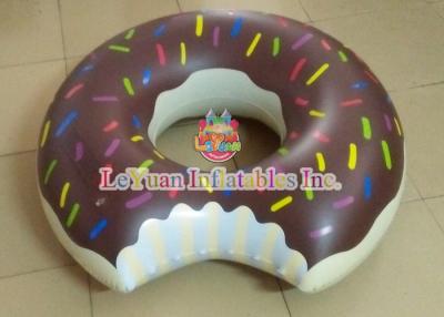 China Brown Chocolate Inflatable Pool Floats Colorful Painted Sprinkles Pool for sale