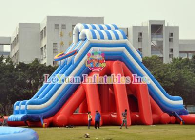 China PVC Tarpaulin Giant Water Slide / Commercial Inflatable Slides For Event for sale