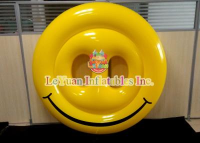 China Los flotadores inflables de la piscina de la cara hermosa de la sonrisa modifican formas y logotipos para requisitos particulares en venta