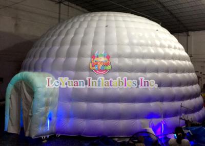 China Giant UV Inflatable Dome Tent / CE14960 Air Dome Structures With LED Lightnings for sale