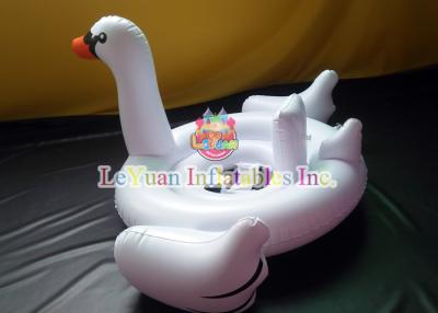 China El flotador gigante de la piscina del cisne, piscina inflable juega el juego del unicornio del flamenco por diversión en venta