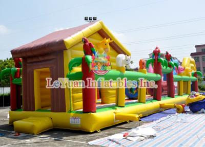 China High Durability Children'S Obstacle Course / Bouncy House Combo Inflatable for sale