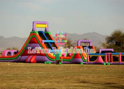 China Elaborate Full Set Inflatable Obstacle Course With CE / UL Air Blower for sale