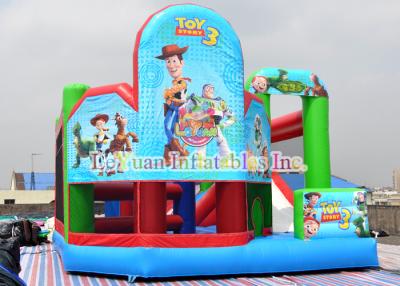 China Toy Story 3  Hire Inflatable  Kids Bounce House With Slide Silk Printing for sale