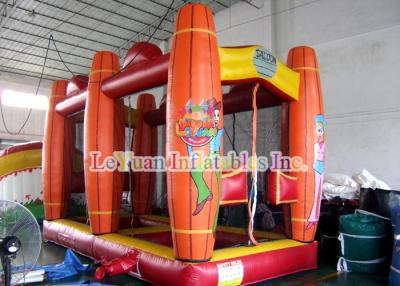 China Saloon Inflatable Sport Games , Comfortable Shooting Tent House And Shooter Gun for sale