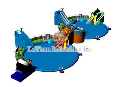 중국 거대한 상업적인 팽창식 물 공원 게임은 오스트레일리아 규격 3533에 맞힙니다 판매용