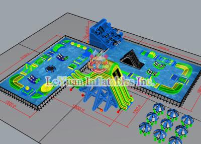 Cina Gli stagni della struttura del metallo di divertimento dell'acqua con il vinile 0.9mm del PVC hanno galvanizzato i tubi d'acciaio in vendita