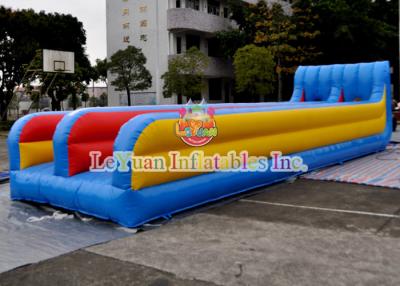 China Customized Inflatable Sport Games , Mixing Color Inflatable Double Slide for sale