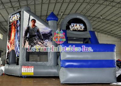 China Star War Inflatable Bouncy Castle / Theme Bouncer House with Logo Printing for sale