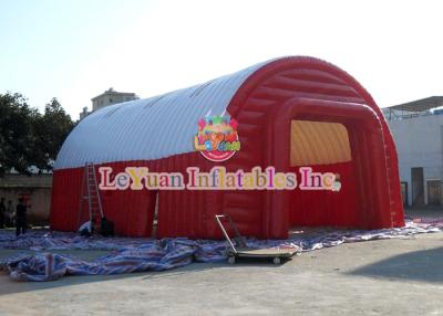 China Certificated Inflatable Vaulted Airtight Tent / Heavy Plato PVC Inflatable Event Tent for sale